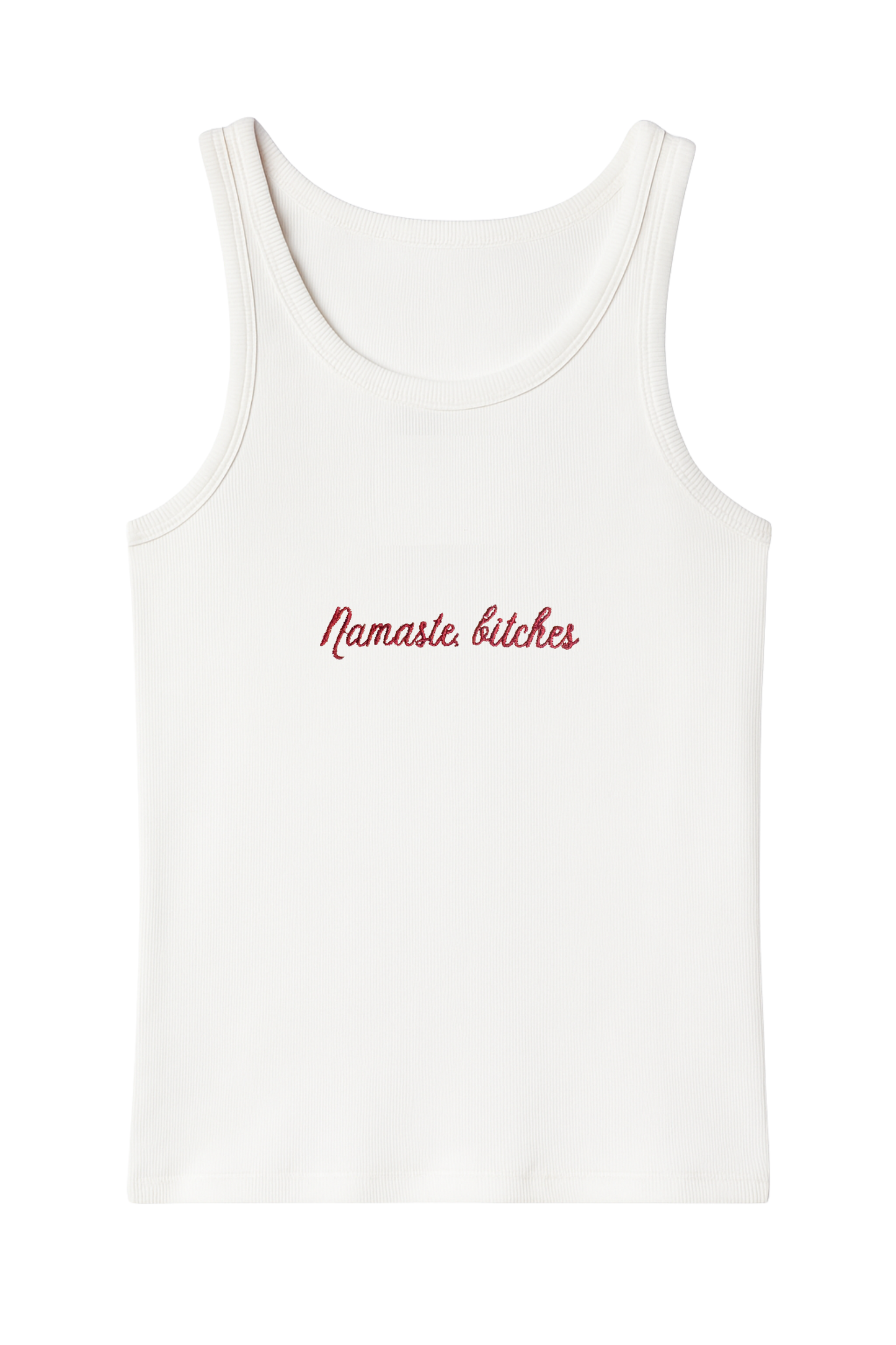 NAMASTE BITCHES TANK TOP WHITE (PRE-ORDER)