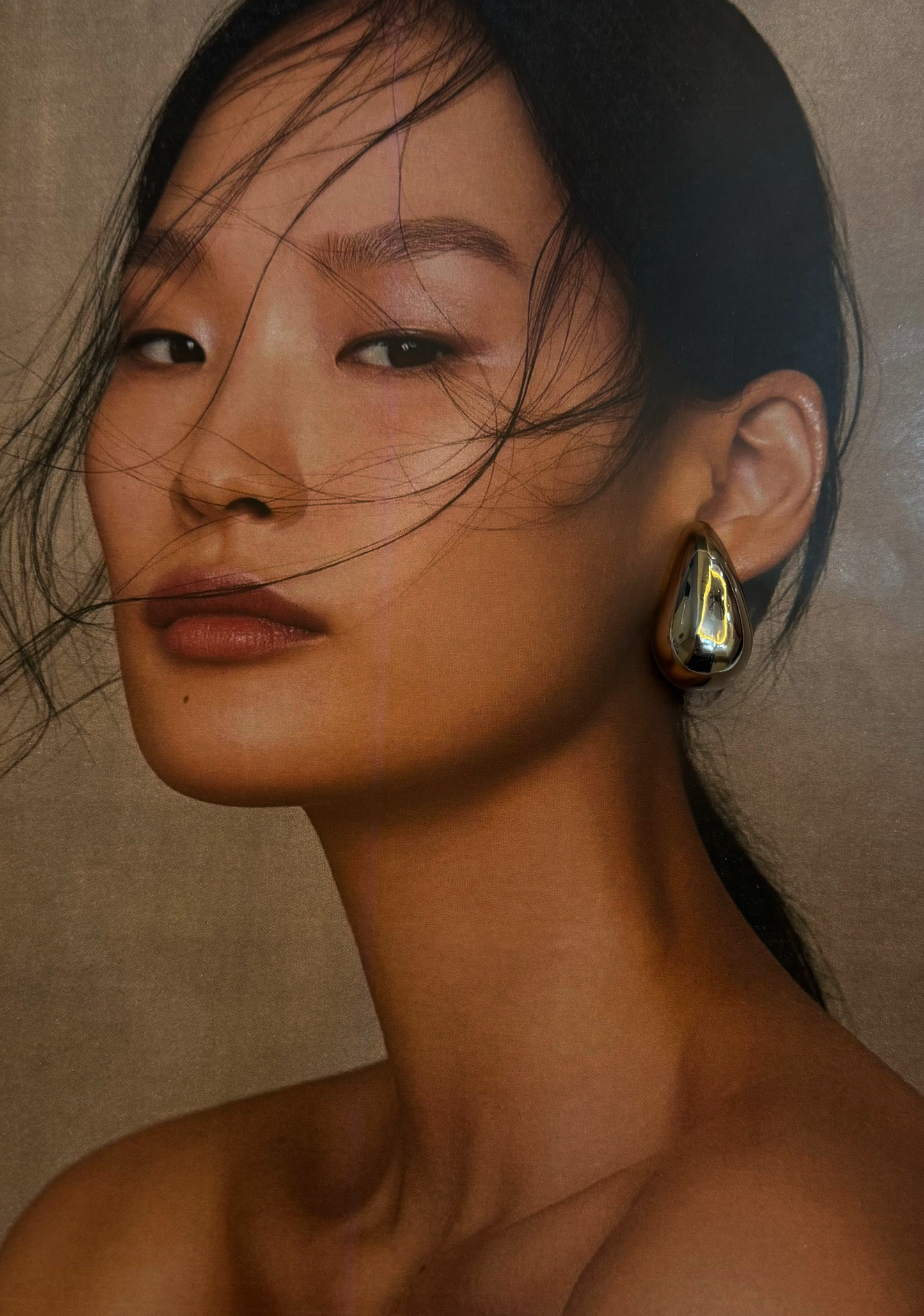 SILVER DROPLET EARRINGS