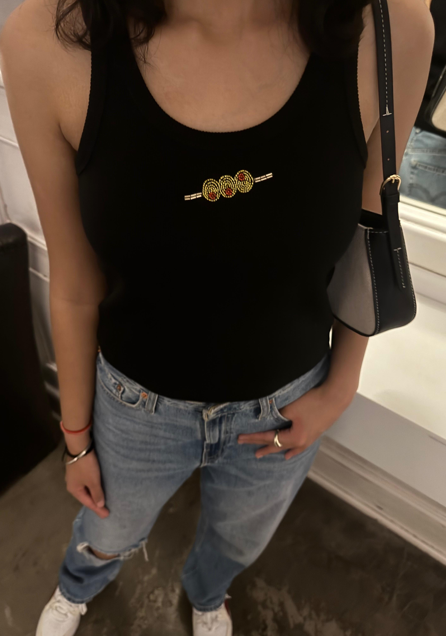 OLIVE TANK TOP BLACK (PRE-ORDER)