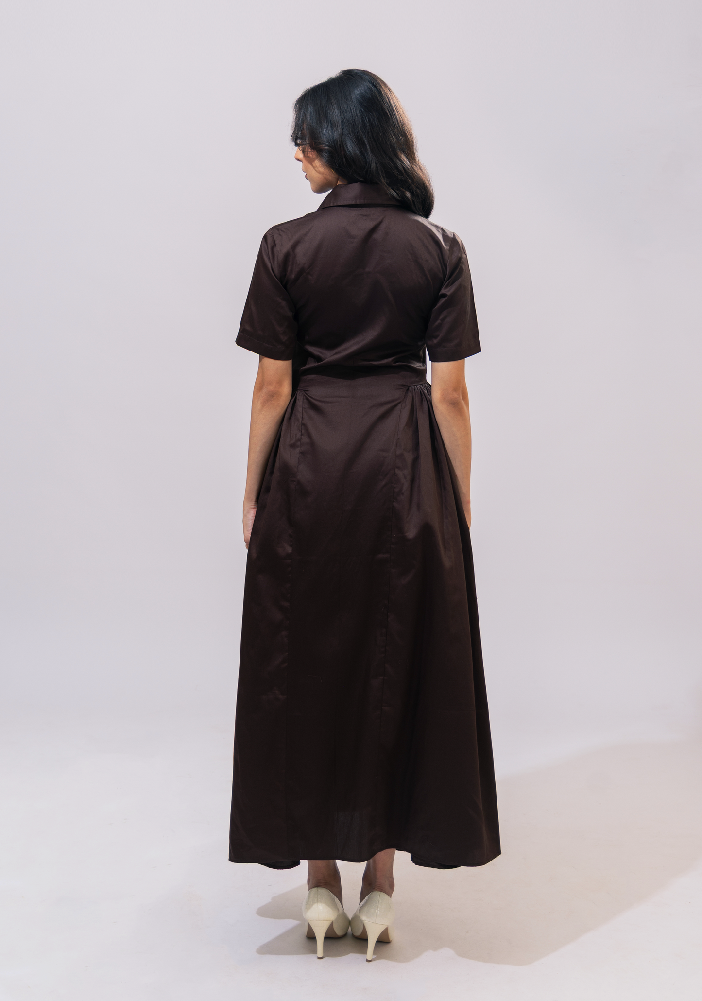 ELM DRESS (BROWN)