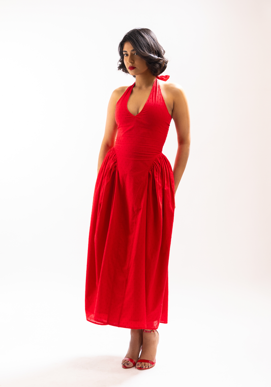 IRA DRESS (RED)