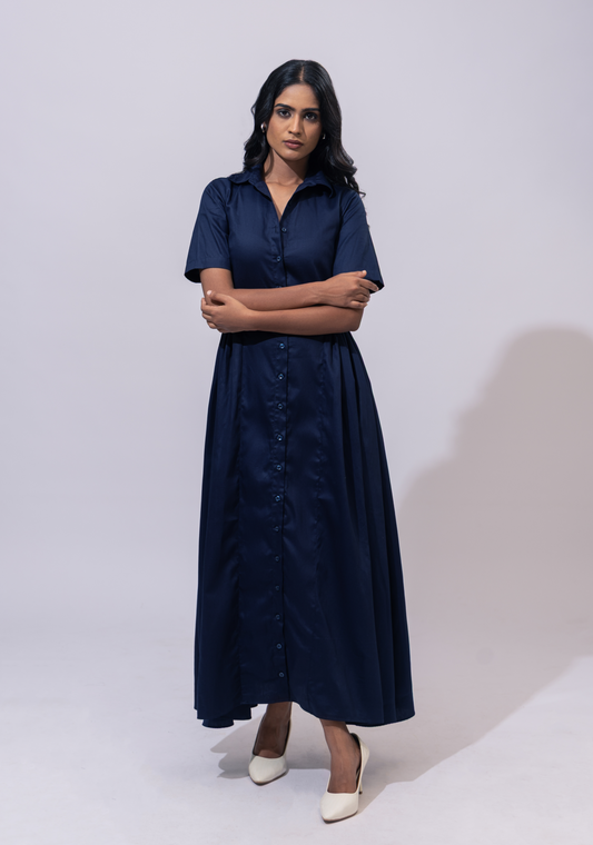 ELM DRESS (BLUE)