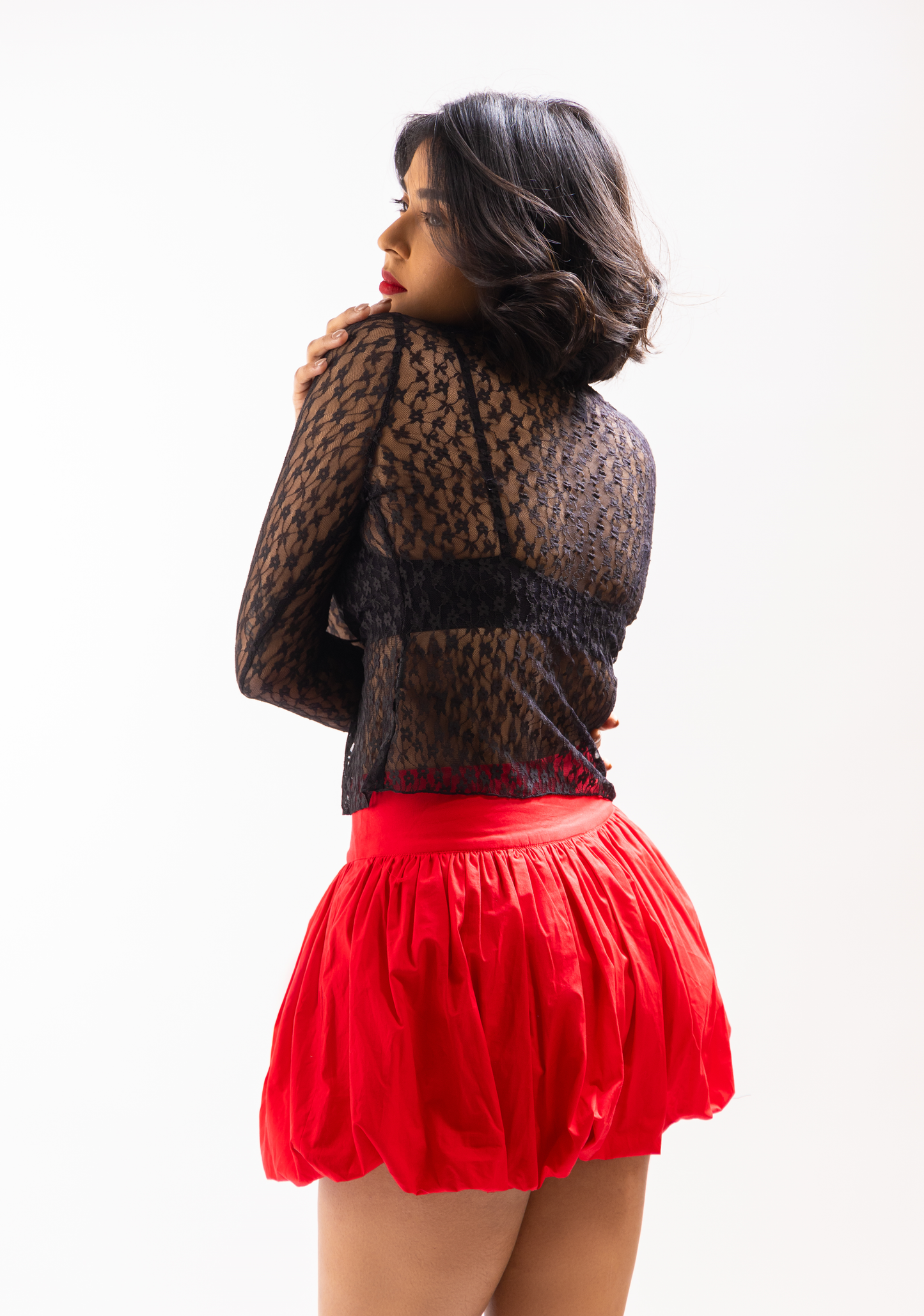 MYSHA SKIRT (RED)