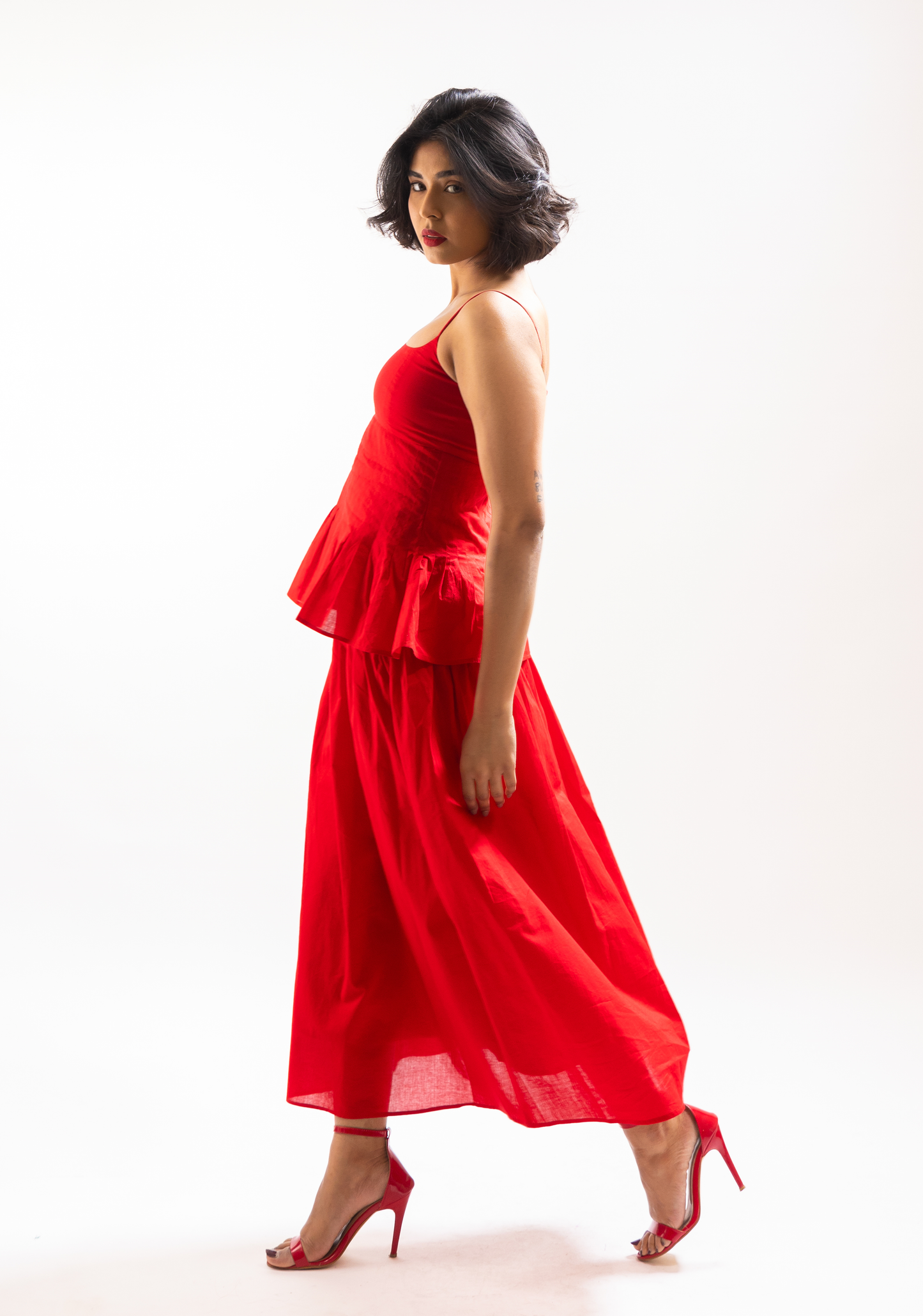JANVI SET (RED)