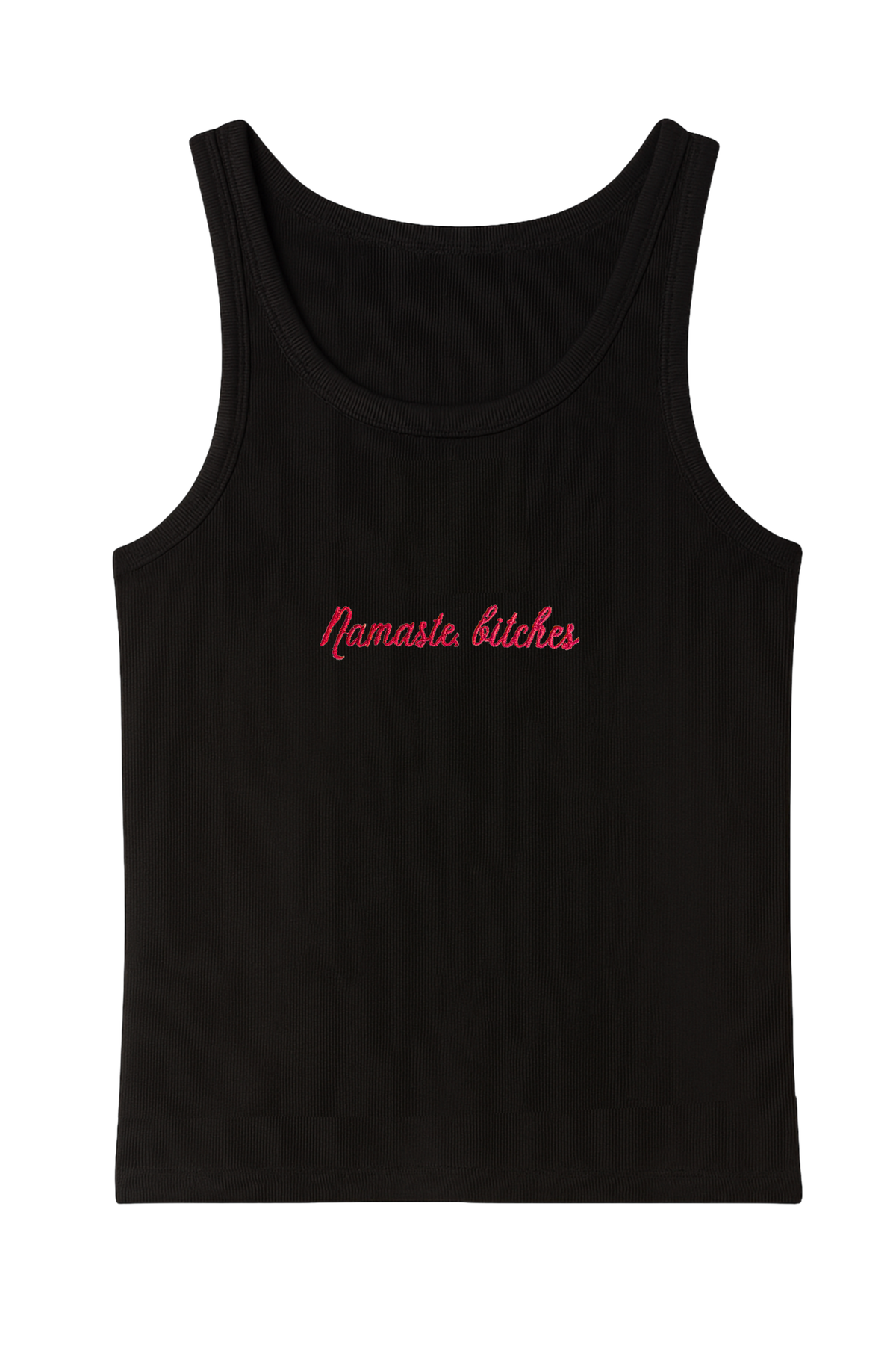 NAMASTE BITCHES TANK TOP BLACK (PRE-ORDER)