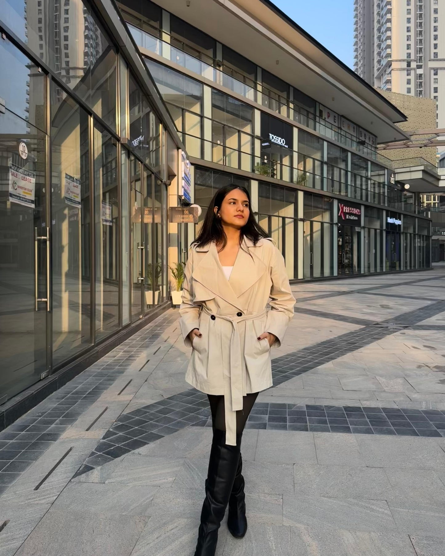 IVORY TRENCH COAT