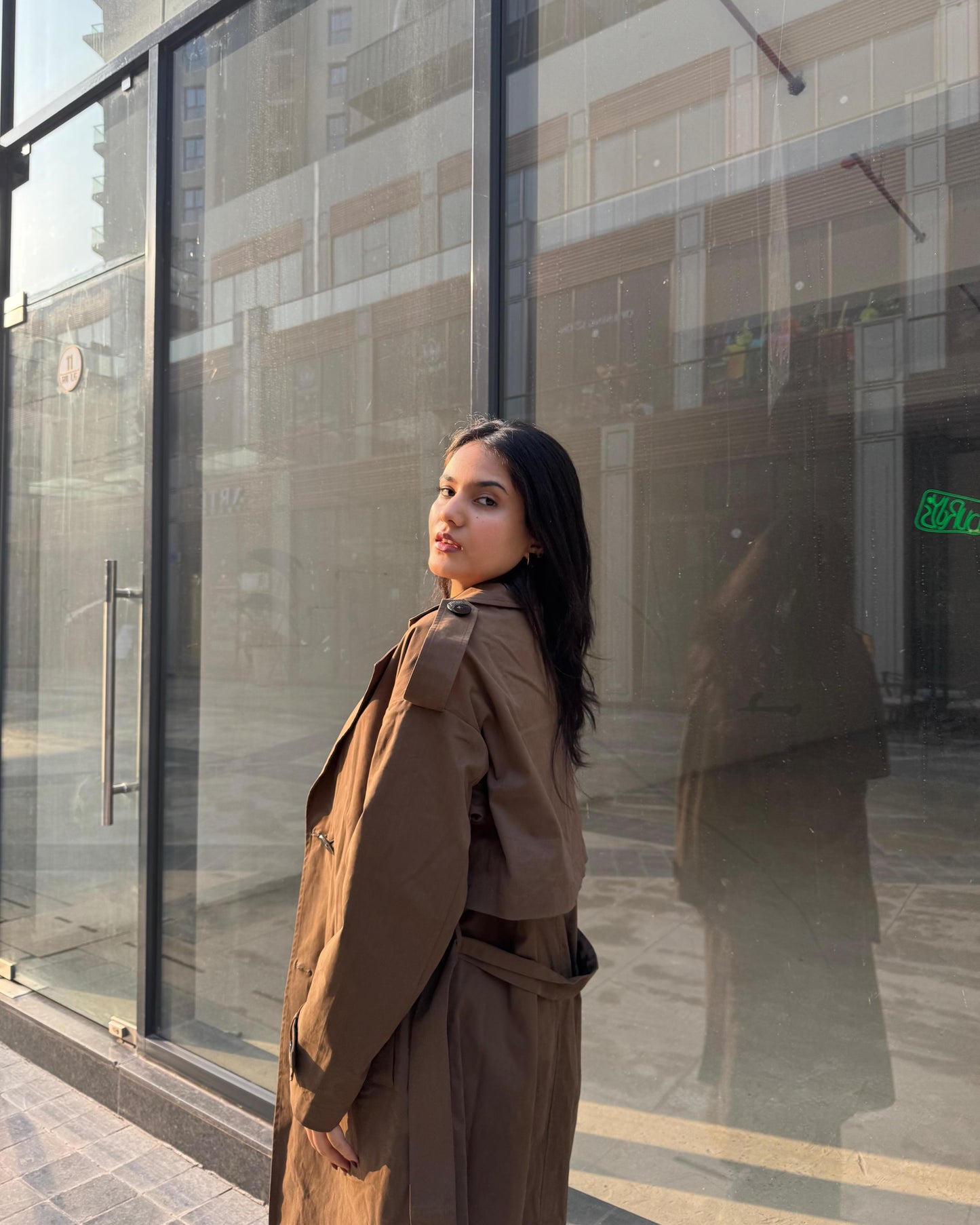 OLIVE TRENCH COAT