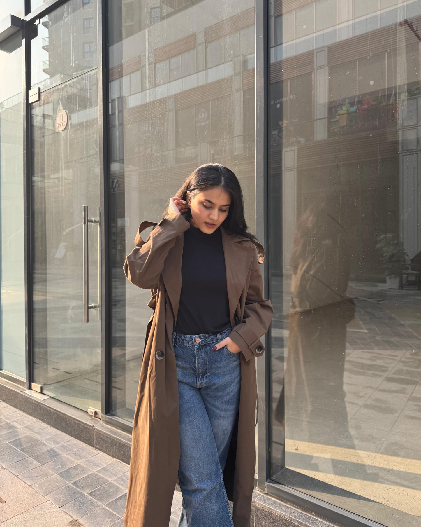 OLIVE TRENCH COAT