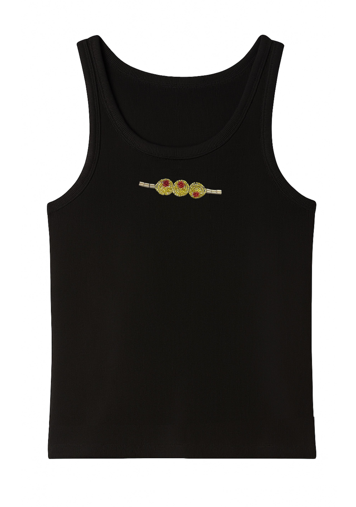 OLIVE TANK TOP BLACK (PRE-ORDER)