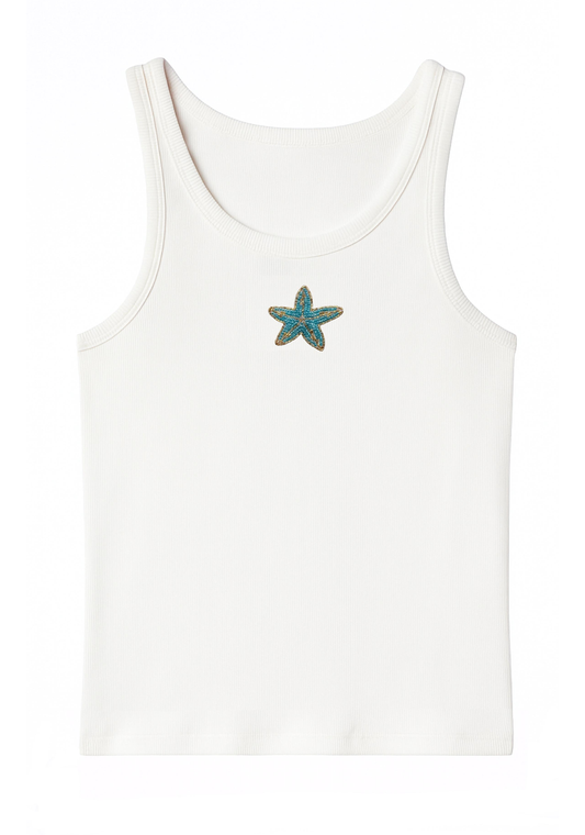 SEA STAR TANK TOP WHITE (PRE-ORDER)