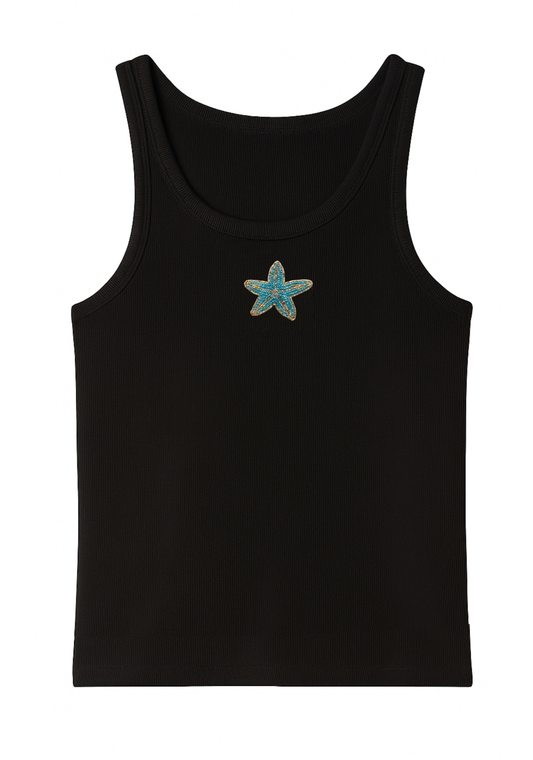 SEA STAR TANK TOP BLACK (PRE-ORDER)